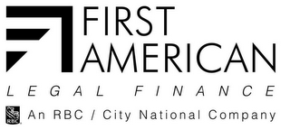 FIRST AMERICAN LEGAL FINANCE RBC AN RBC / CITY NATIONAL COMPANY logo