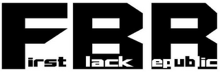 FIRST BLACK REPUBLIC logo