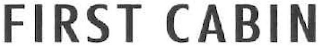 FIRST CABIN logo