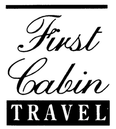 FIRST CABIN TRAVEL logo