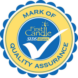 FIRST CANDLE SIDS ALLIANCE MARK OF QUALITY ASSURANCE logo