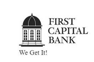 FIRST CAPITAL BANK WE GET IT! logo