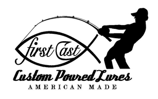 FIRST CAST CUSTOM POURED LURES AMERICAN MADE logo