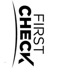 FIRST CHECK logo