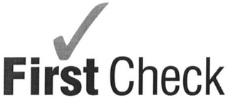 FIRST CHECK logo