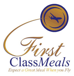 FIRST CLASS MEALS EXPECT A GREAT MEAL WHEN YOU FLY logo