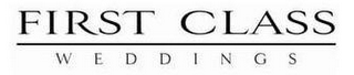 FIRST CLASS WEDDINGS logo