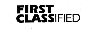FIRST CLASSIFIED logo