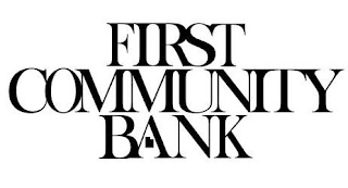 FIRST COMMUNITY BANK logo