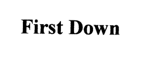 FIRST DOWN logo