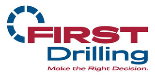 FIRST DRILLING MAKE THE RIGHT DECISION. logo