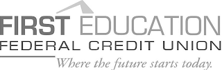 FIRST EDUCATION FEDERAL CREDIT UNION WHERE THE FUTURE STARTS TODAY. logo