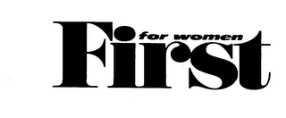 FIRST FOR WOMEN logo