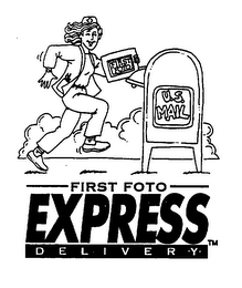 FIRST FOTO EXPRESS DELIVERY FIRST FOTO U.S. MAIL logo