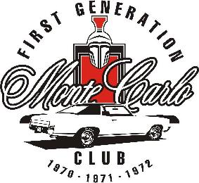 FIRST GENERATION MONTE CARLO CLUB 1970-1971-1972 EST. 2000 THE FGMCC logo