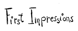 FIRST IMPRESSIONS logo