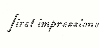 FIRST IMPRESSIONS logo