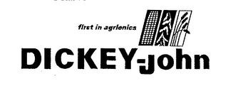 FIRST IN AGRIONICS DICKEY-JOHN logo