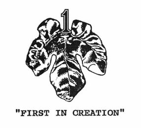 "FIRST IN CREATION" 1 logo