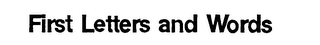 FIRST LETTERS AND WORDS logo