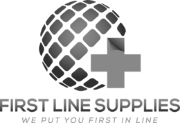 FIRST LINE SUPPLIES  WE PUT YOU FIRST IN LINE logo