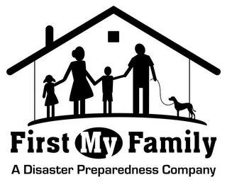 FIRST MY FAMILY A DISASTER PREPAREDNESS COMPANY logo