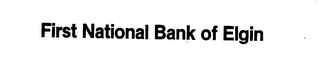 FIRST NATIONAL BANK OF ELGIN logo