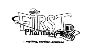 FIRST PHARMACY CORP....ANYTHING, ANYTIME, ANYPLACE logo
