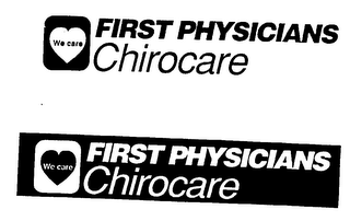 FIRST PHYSICIANS CHIROCARE WE CARE logo