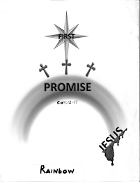 FIRST PROMISE GEN 9:12-17 JESUS RAINBOW logo