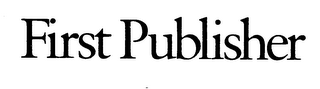 FIRST PUBLISHER logo