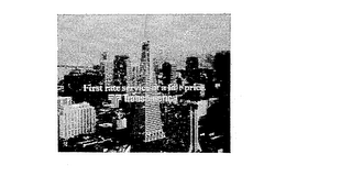 FIRST RATE SERVICE IN A FAIR PRICE TRANSAMERICA logo