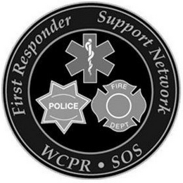 FIRST RESPONDER SUPPORT NETWORK, WCPR ·SOS POLICE FIRE DEPT logo