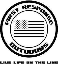 FIRST RESPONSE OUTDOORS LIVE LIFE ON THE LINE logo