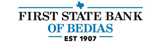 FIRST STATE BANK OF BEDIAS EST 1907 logo