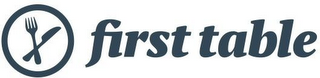 FIRST TABLE logo