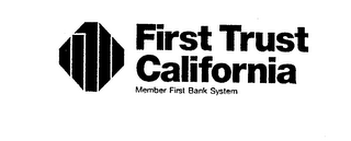 FIRST TRUST CALIFORNIA MEMBER FIRST BANK SYSTEM logo