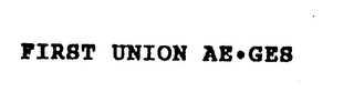 FIRST UNION AE-GES logo