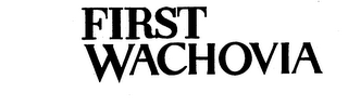 FIRST WACHOVIA logo