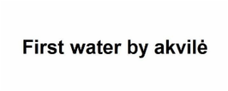 FIRST WATER BY AKVILE logo