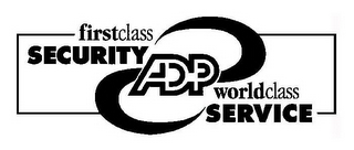 FIRSTCLASS SECURITY ADP WORLDCLASS SERVICE logo