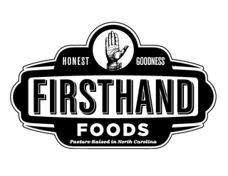 FIRSTHAND FOODS HONEST GOODNESS PASTURE-RAISED IN NORTH CAROLINA logo