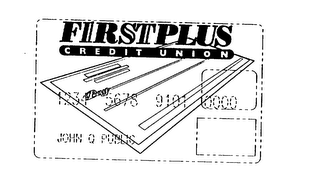 FIRSTPLUS CREDIT UNION PAY 1234 5678 9101 0000 JOHN Q PUBLIC logo