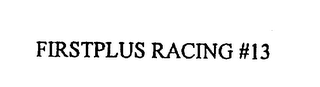 FIRSTPLUS RACING #13 logo