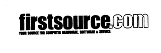 FIRSTSOURCE.COM YOUR SOURCE FOR COMPUTER HARDWARE, SOFTWARE & SERVICE logo