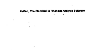 FISCAL, THE STANDARD IN FINANCIAL ANALYSIS SOFTWARE logo