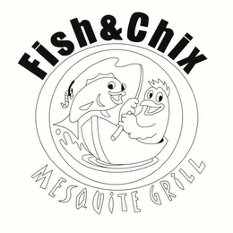 FISH & CHIX MESQUITE GRILL logo