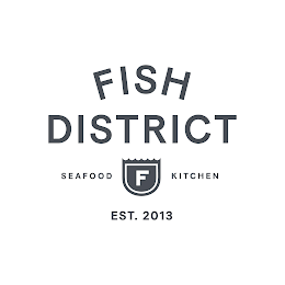 FISH DISTRICT SEAFOOD F KITCHEN EST. 2013 logo