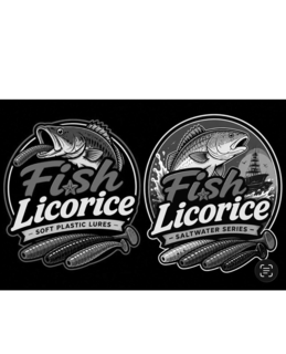 FISH LICORICE SOFT PLASTIC LURES logo