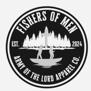 FISHERS OF MEN ARMY OF THE LORD APPAREL CO. EST. 2024 logo